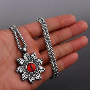 ❤️Little devil's eyes sweater unisex pendant necklace, GP1231302